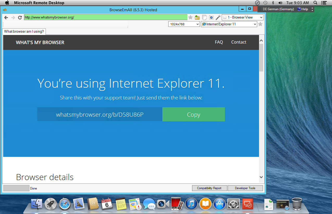 Internet explorer 11 for mac os x